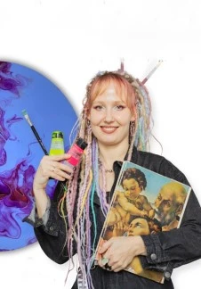 Постер Мастер-класс по флюид-арту Ксении Дудкиной в Кемерове