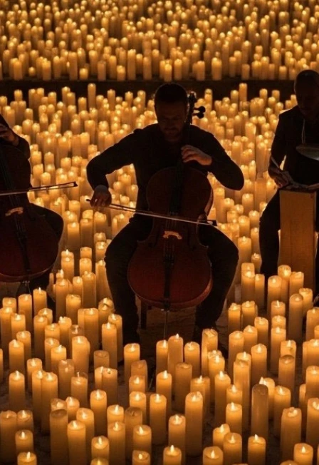 Постер Оркестр Бекстейдж: Симфония Раммштайн при 10000 свечей в Кургане