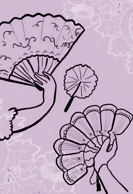 Постер «Языком веера». Серия мастер-классов по оформлению вееров в Москве