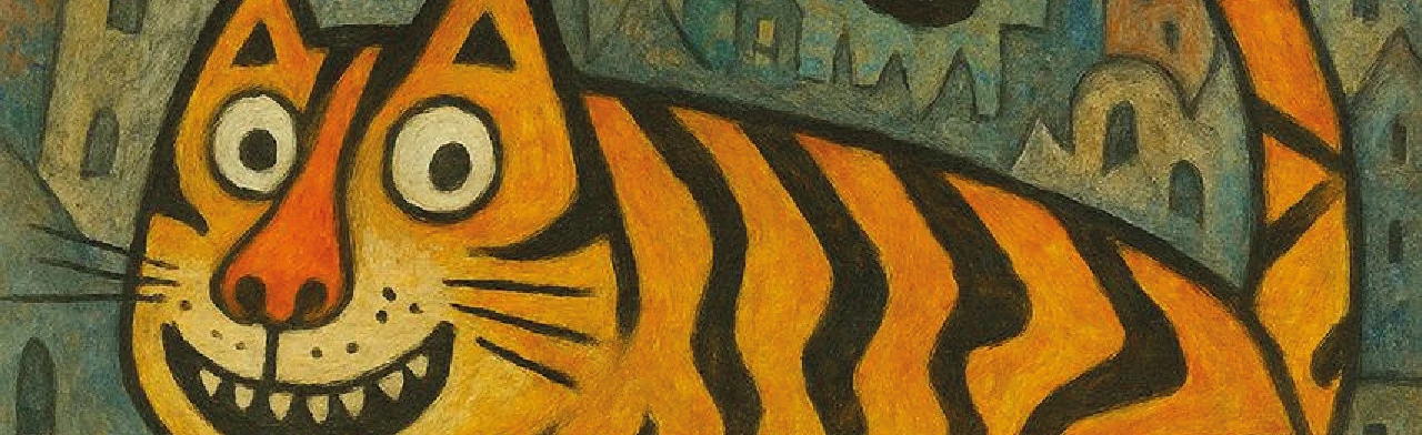 Постер Хармс. Тигр на улице