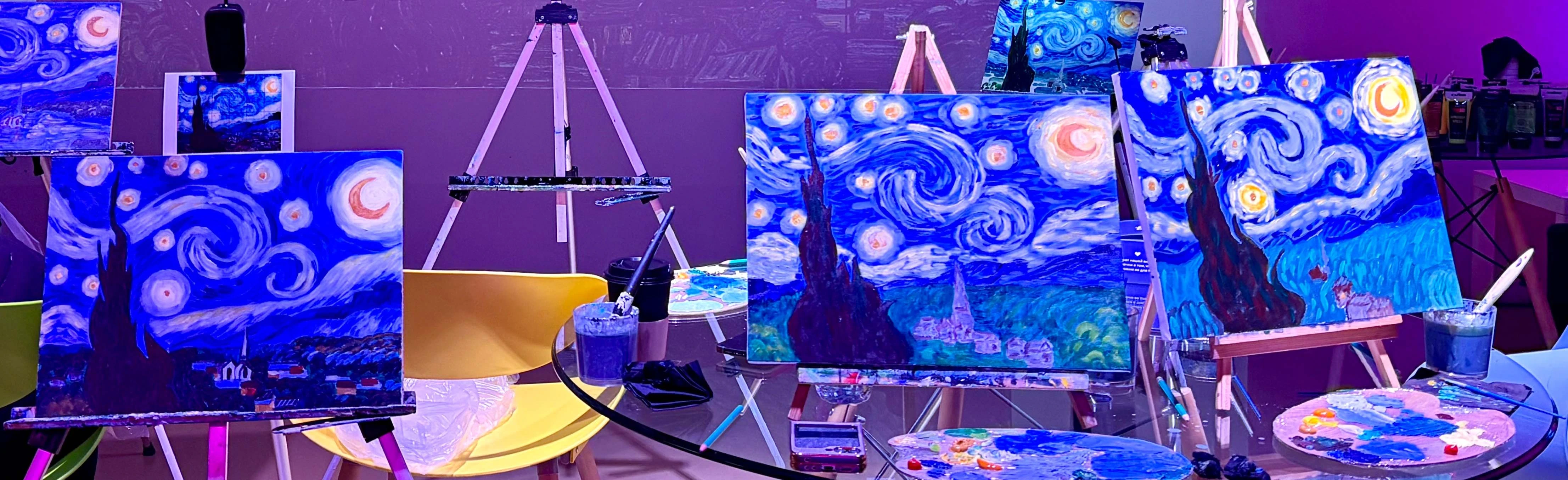 Постер Мастер-класс по живописи «Звездная ночь»