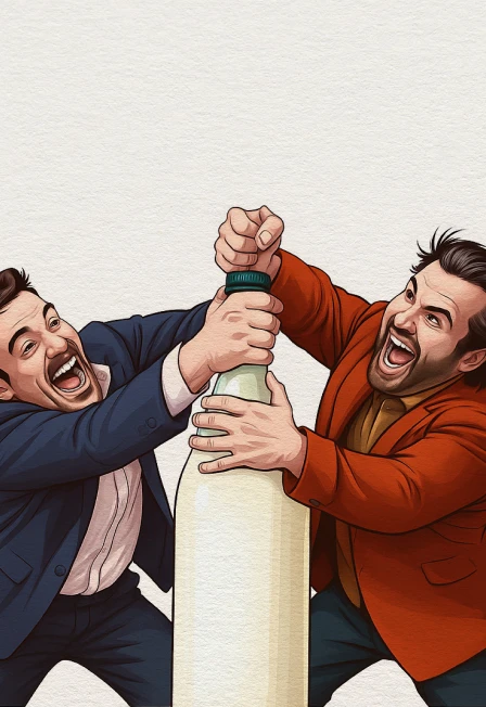 Постер Борьба за кефир. Комедийное импровизационное шоу в Москве