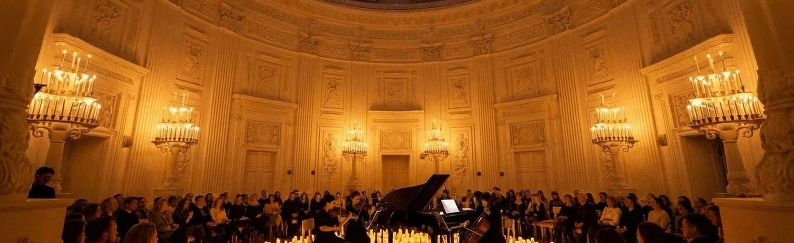 Постер Музыка во дворце: Вивальди и Паганини в сиянии тысячи свечей в Москве