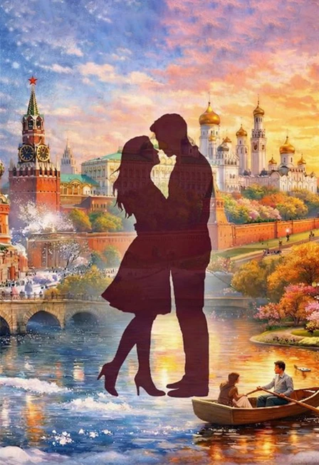 Постер Москва. Город любви в Москве