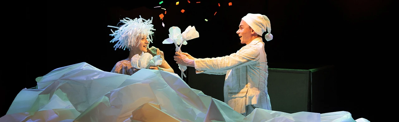 Постер Картонный человечек и Мотылек