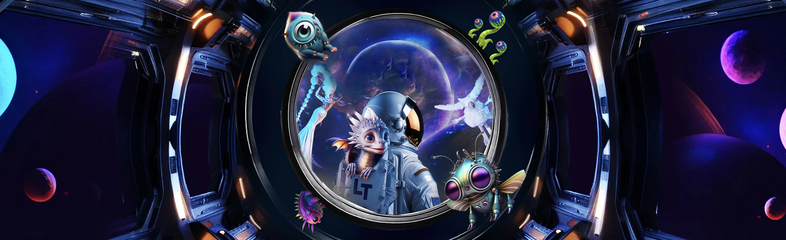 Постер Лунозавр в космосе