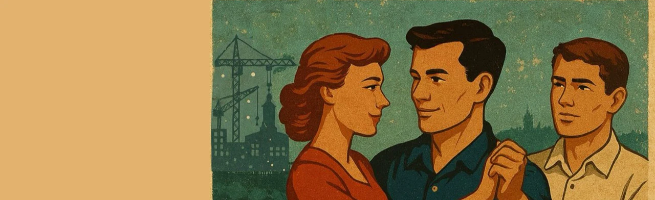 Постер Драматический спектакль «Валя, Виктор и Сергей»