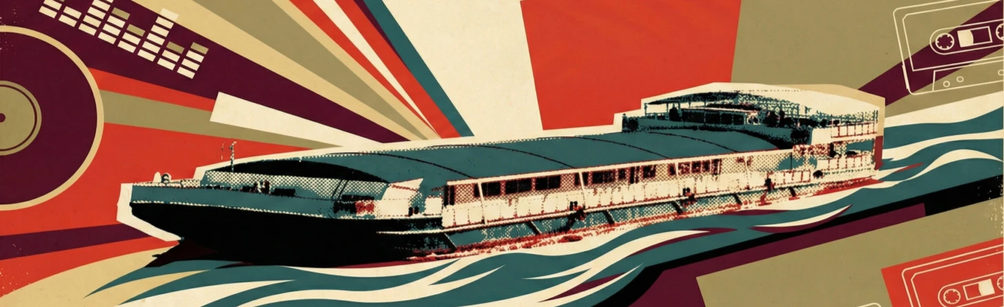 Постер «Назад в СССР». Золотые хиты на корабле в Москве