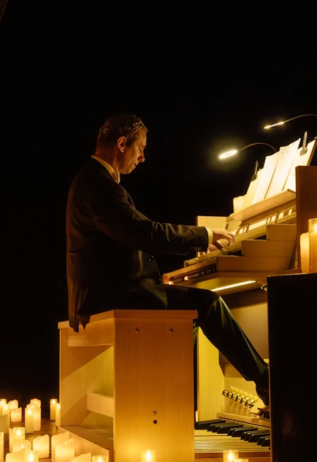 Постер Орган и Арфа при свечах в Москве