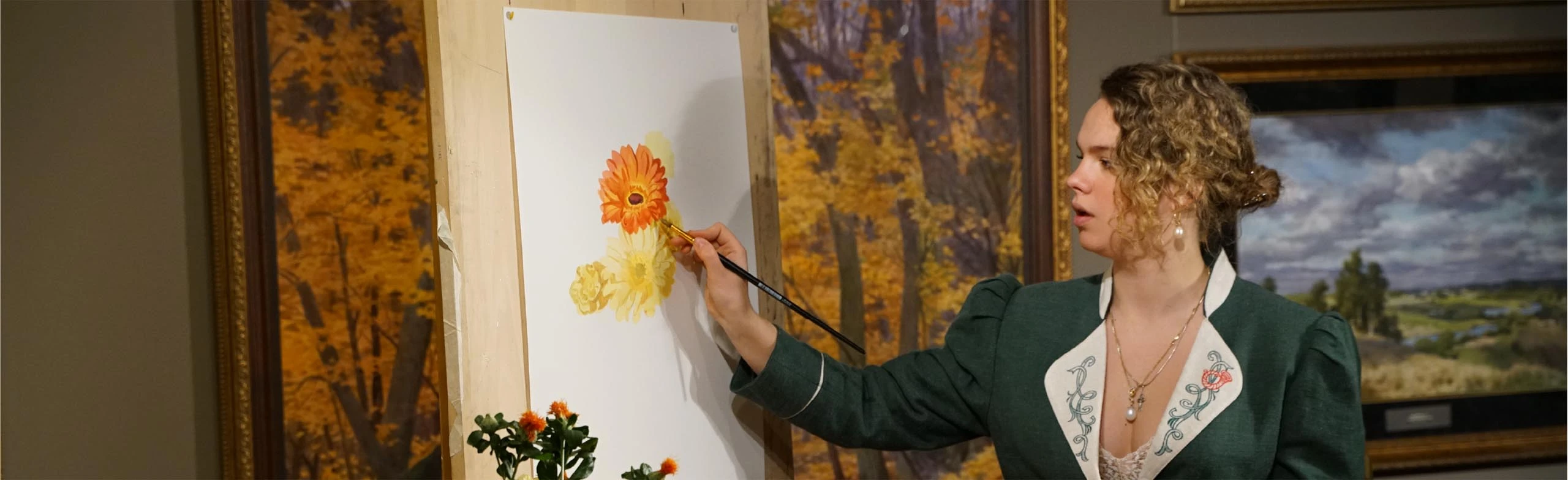 Постер Мастер-класс «Цветы» в технике многослойной акварельной живописи в Москве