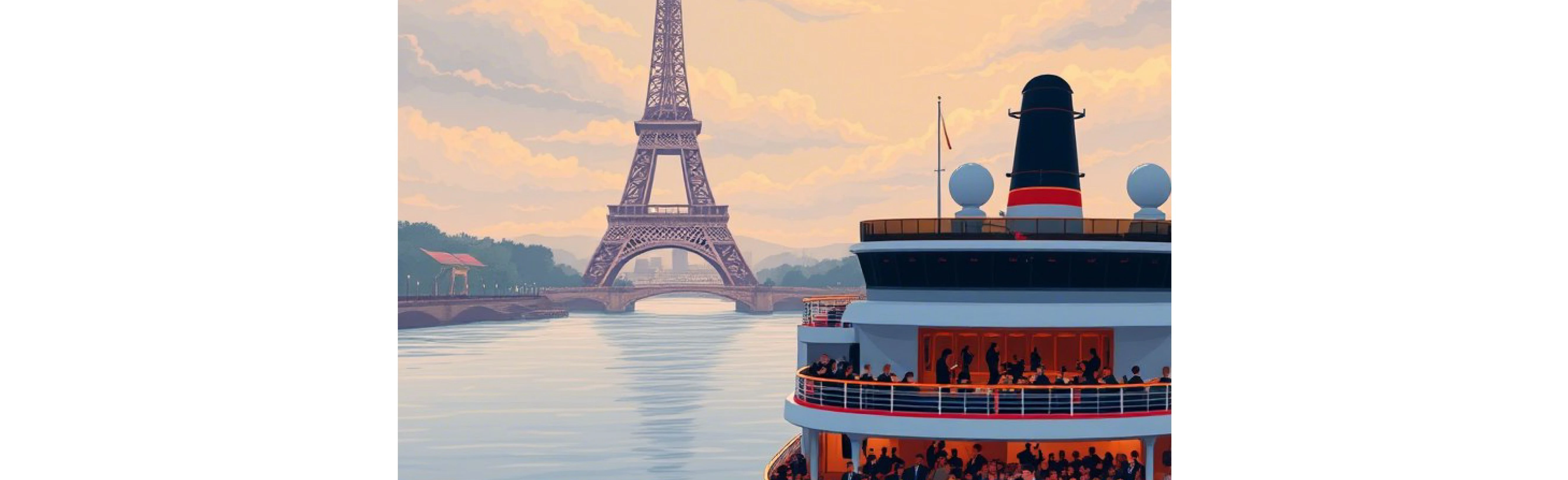 Постер Концерт на корабле «Под небом Парижа»