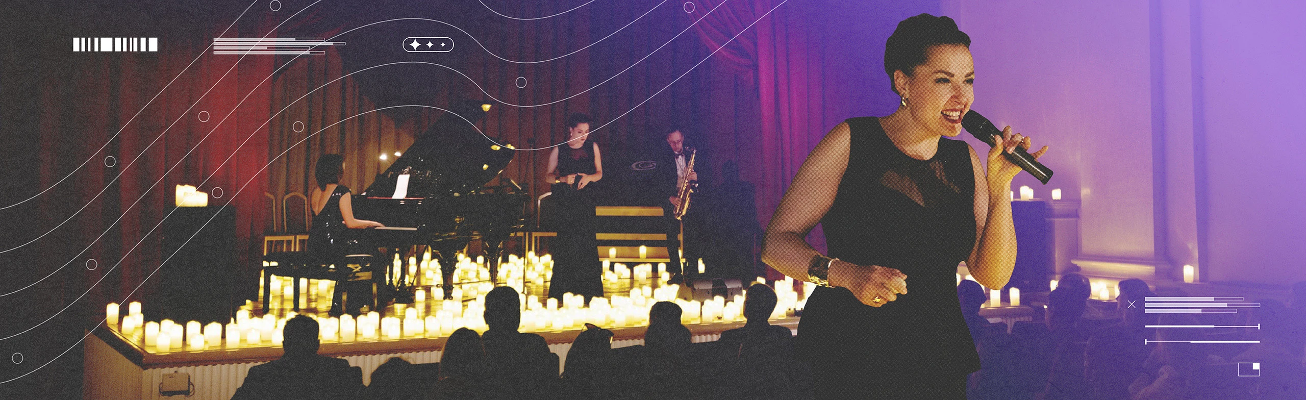 Постер Джаз в музее Пушкина при свечах