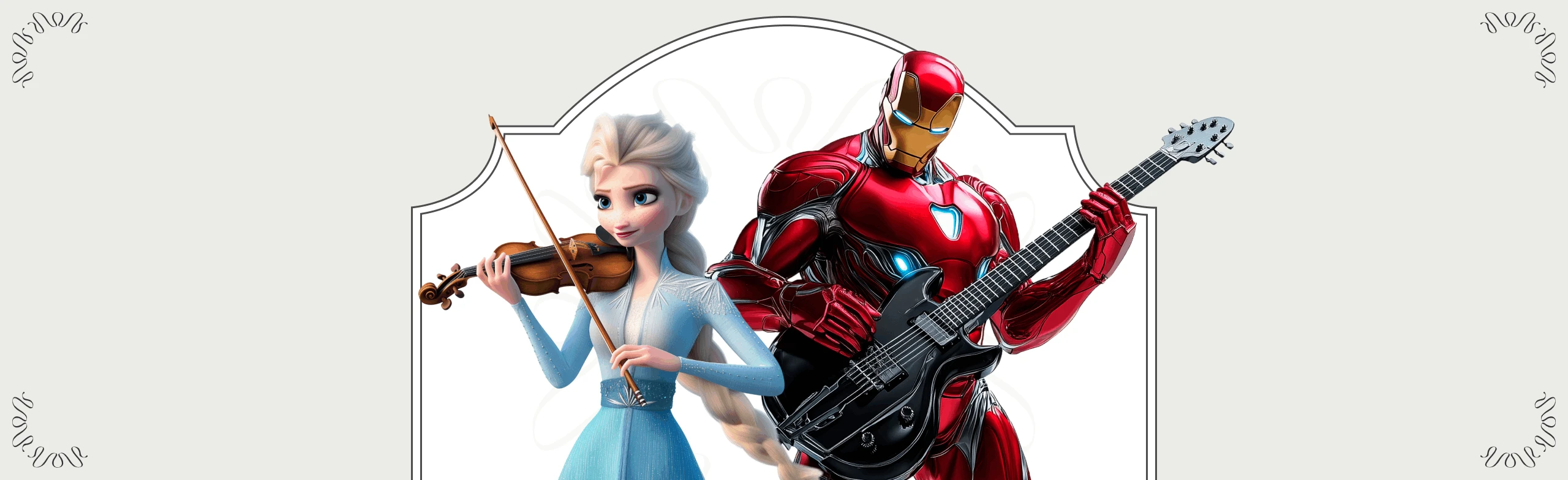 Постер Arte Musicum. Планеты Disney & Marvel