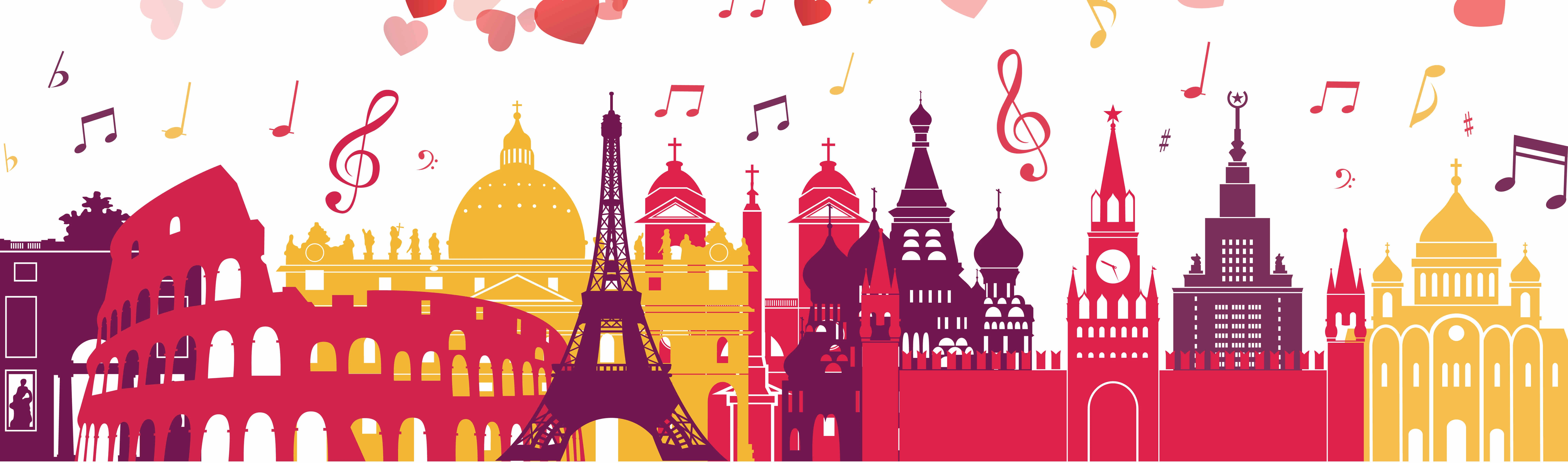 Постер Москва-Рим-Париж