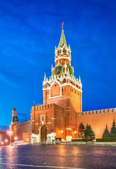 Постер Огни ночной Москвы в Москве