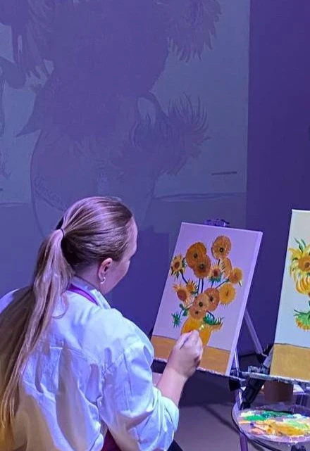 Постер Мастер-класс по живописи «Подсолнухи» в Москве