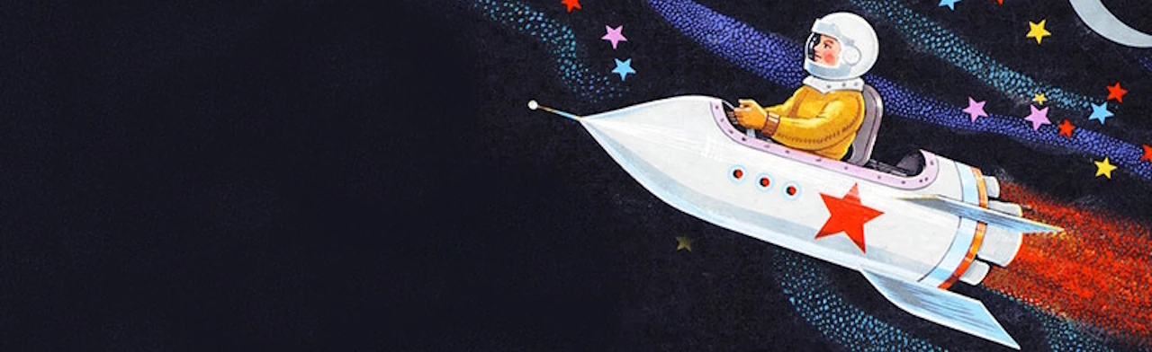 Постер День космонавтики в «Et Cetera» в Москве