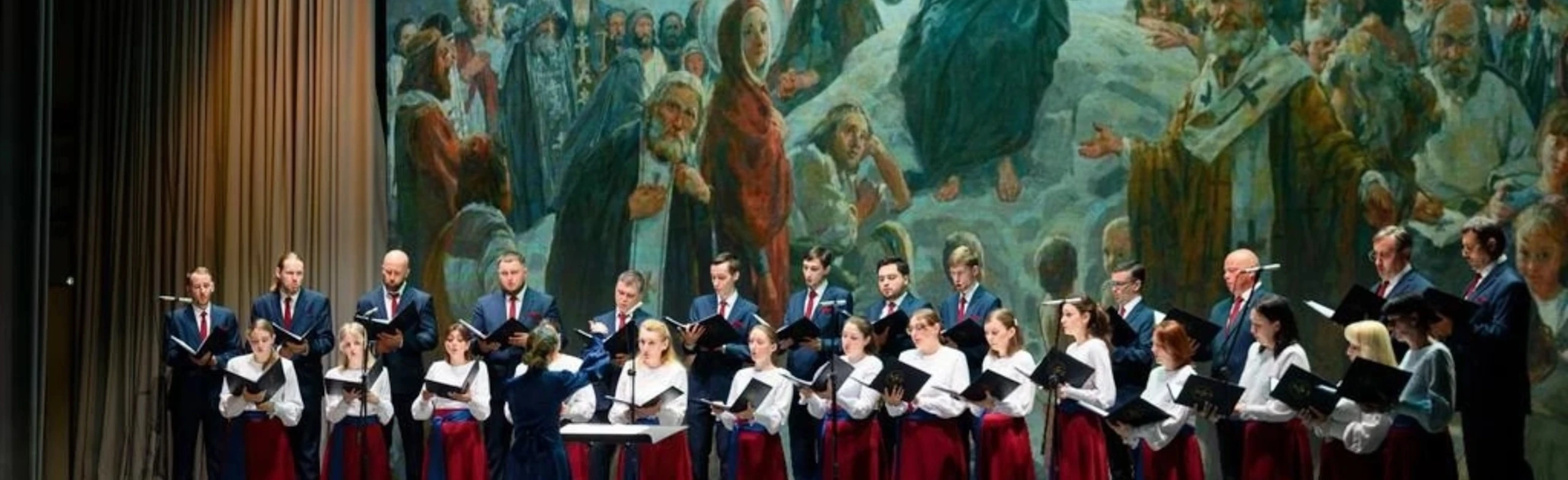 Постер Архиерейский хор Псково-Печерского монастыря в Москве