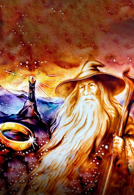 Постер Песочное шоу Лилии Чистиной «Миры Дж. Р.Р. Толкина» в Москве