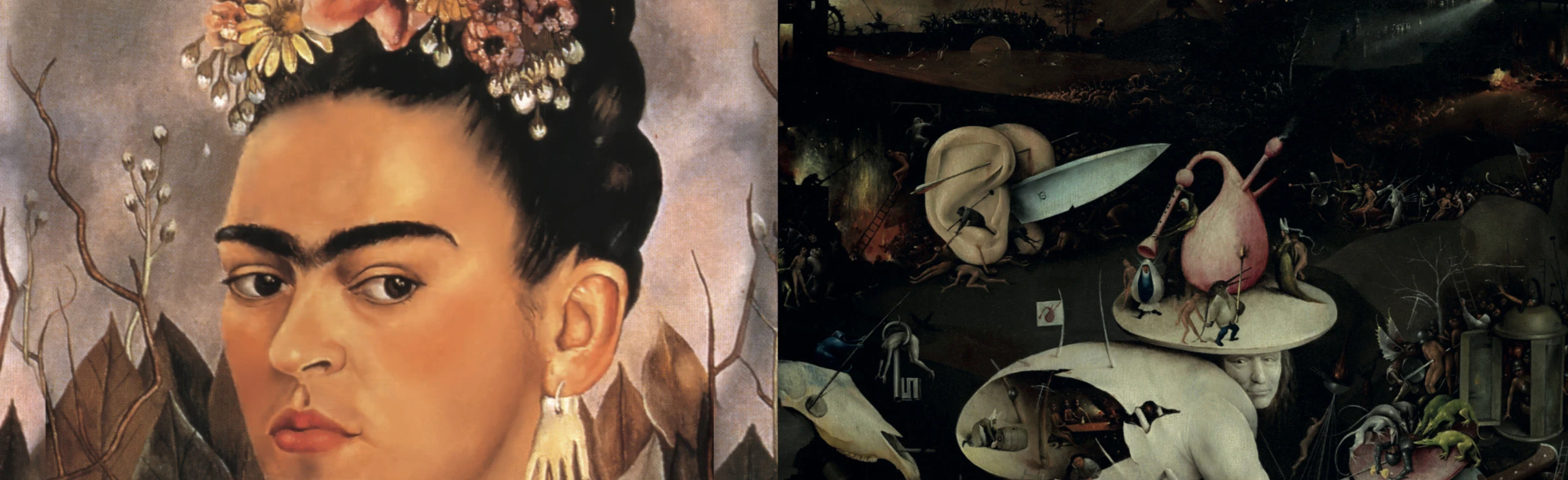 Постер Выставка «Загадочные миры Иеронима Босха» и «Фрида Кало. Несломленная» в Москве