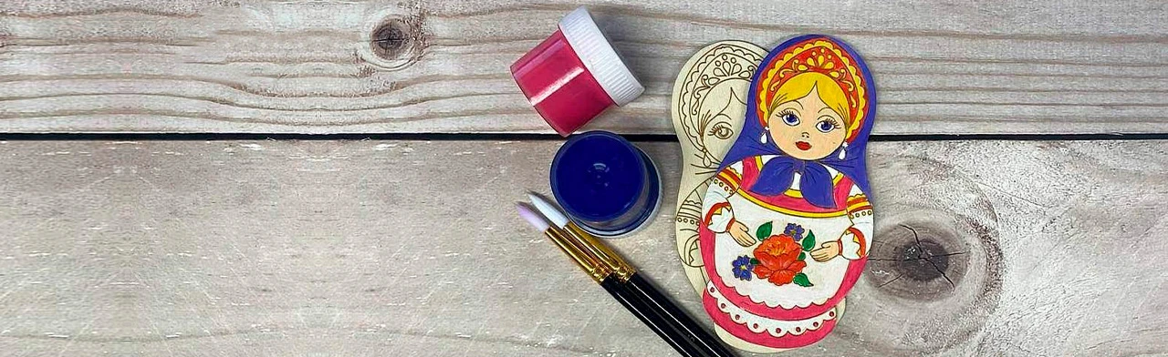 Постер Русская матрешка. Мастер-класс по росписи деревянной игрушки в Оренбурге