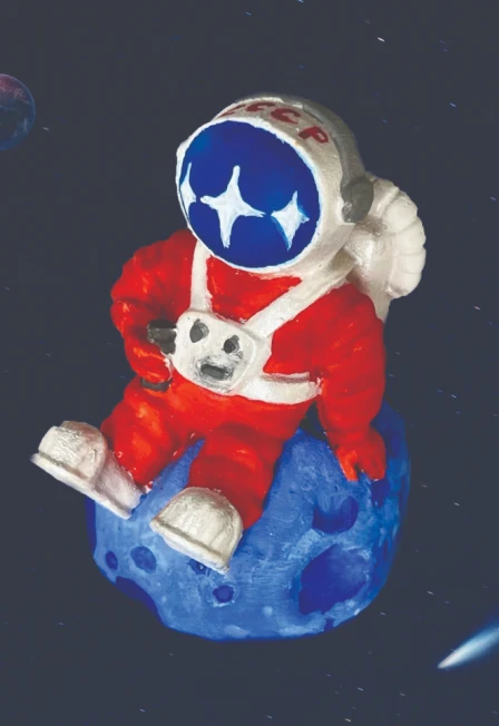 Постер Космонавт. Мастер-класс по росписи гипсовой фигурки в Оренбурге