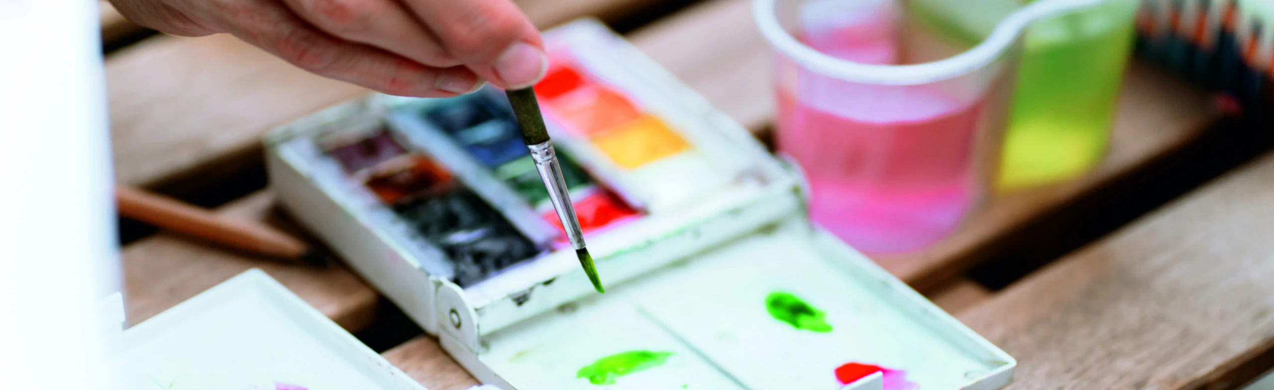 Постер Акварель в музее. Мастер-класс по рисованию