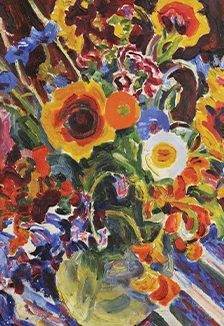 Постер Натюрморт с цветами: Копийная практика Разумовская Ю.В. Музейное занятие в Оренбурге