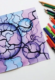 Постер Линии смыслов. Музейное занятие в выставочном пространстве в Оренбурге