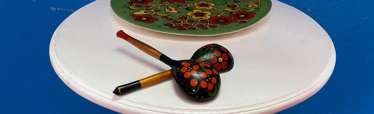 Постер Исконно русский инструмент. Мастер-класс по игре на деревянных ложках в Оренбурге