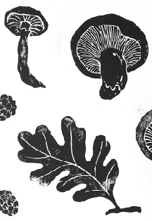 Постер Ягоды и растения. Мастер-класс по линогравюре в Оренбурге