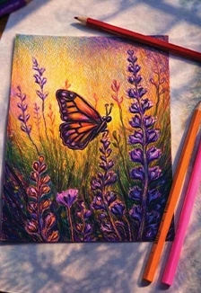 Постер Весеннее дыхание: рисуем открытку с бабочкой. Музейное занятие в Оренбурге