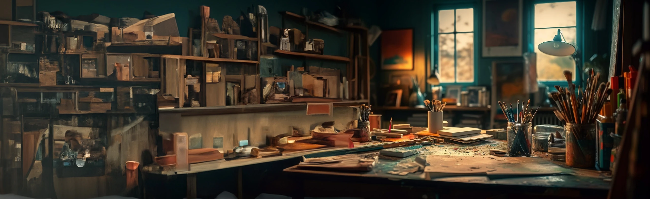 Постер Зимний пейзаж акварелью. Мастер-класс