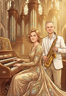 Постер Музыка нежности: когда дышит орган и поёт саксофон в Южно-Сахалинске