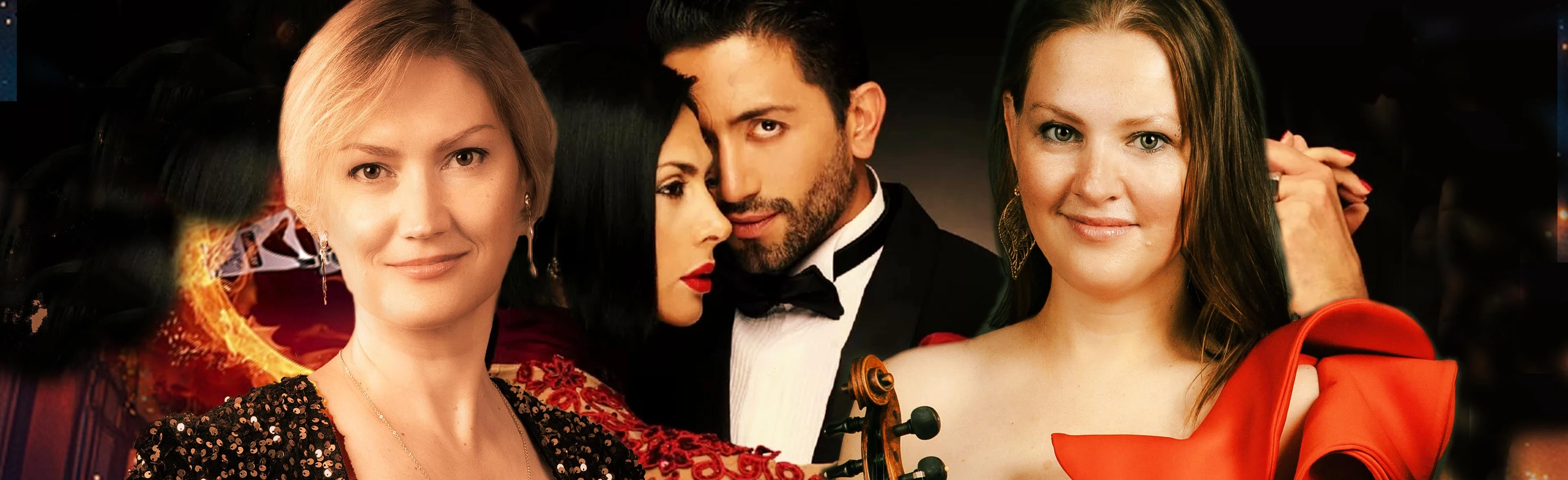 Постер Безумные танцы - танго, чардаш, балет, танцы разных народов и другие - орган и скрипка