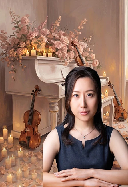 Постер Концерт 1000 свечей - Симфония весны - японская пианистка, 3 скрипки и альт в Южно-Сахалинске