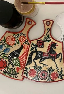 Постер Народное искусство России: мастерство городецкой росписи. Мастер-класс в Саранске