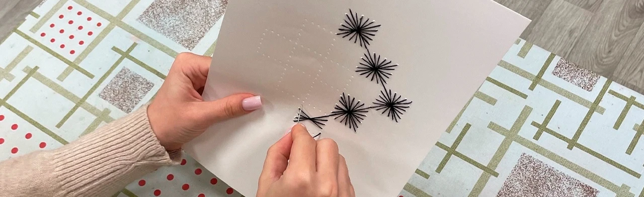 Постер Узоры в технике изонить. Мастер–класс в Саранске