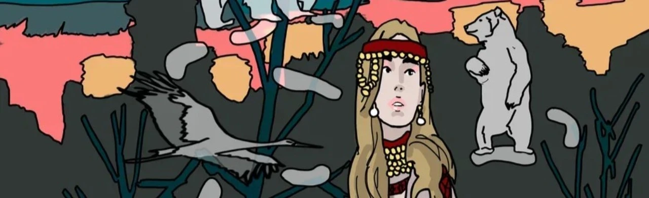 Постер Женщина в мифе, женщина в сказке. Выставка в Саранске