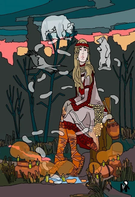 Постер Женщина в мифе, женщина в сказке. Выставка в Саранске