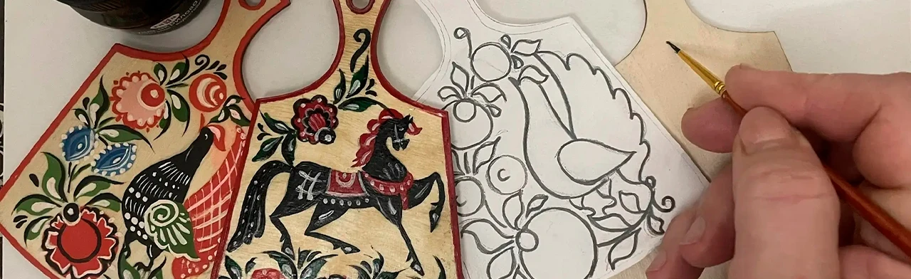 Постер Народное искусство России: мастерство городецкой росписи. Мастер-класс в Саранске