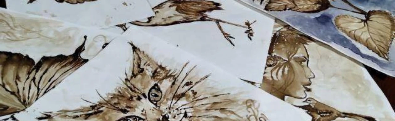 Постер Кофейная живопись. Мастер-класс в Саратове