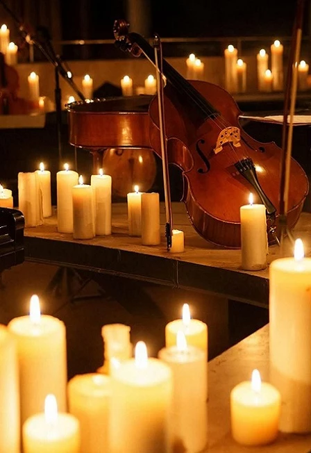 Постер Симфоническое шоу при свечах: мировые рок-хиты в Йошкар-Оле