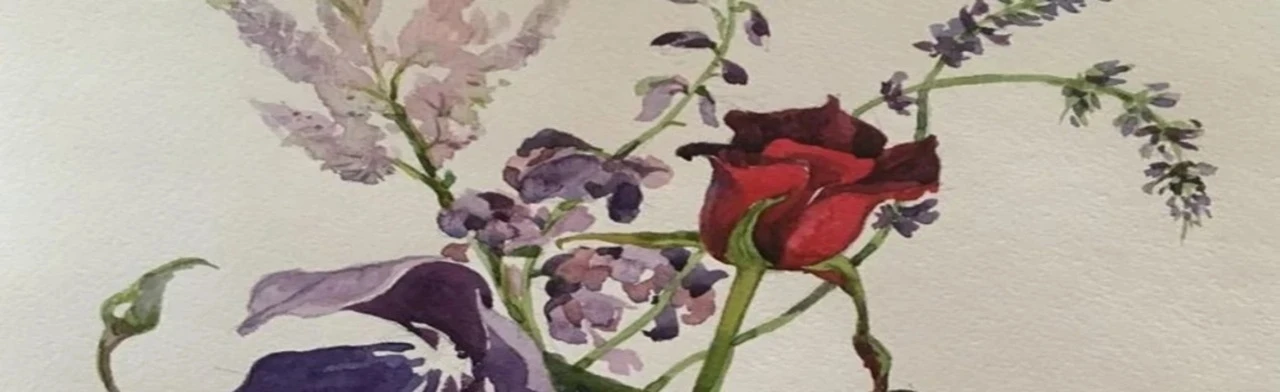 «Пишем акварелью букет для ветерана»