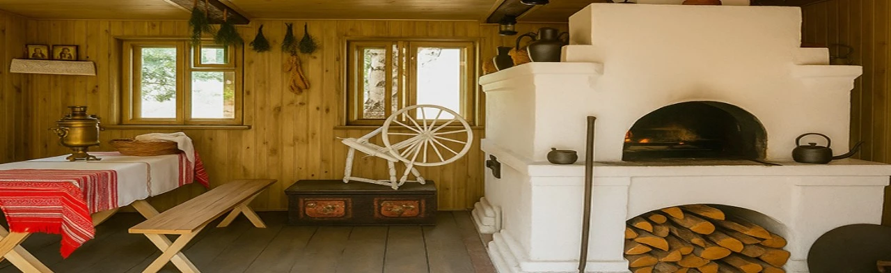 Знакомство с русской избой. Русская изба от печки до лавки