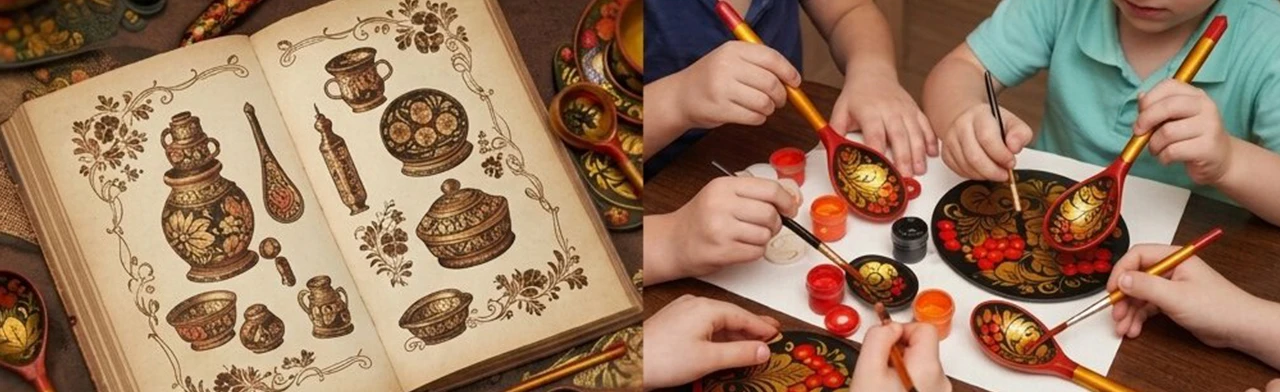 Хохломская роспись. Узоры солнечного дерева. Познавательная программа