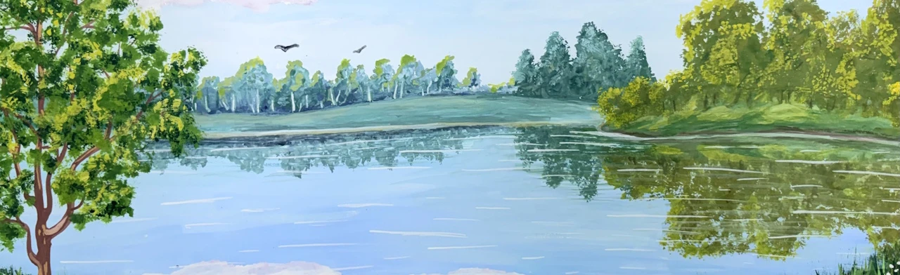 Мастер-класс. Летний пейзаж